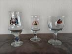 Drie bierglazen (Moretti, Hoegaarden, Lieve), Ophalen of Verzenden, Zo goed als nieuw, Bierglas