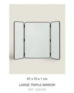 Zara Home Large Triptych Mirror, Huis en Inrichting, Ophalen, Nieuw, Minder dan 100 cm, Rechthoekig
