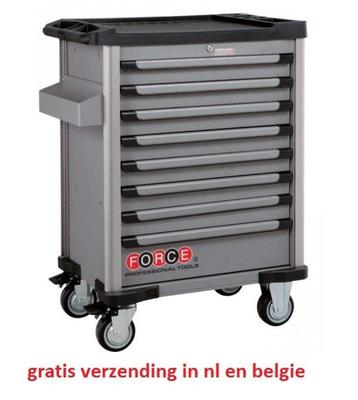 Gereedschapswagen 512-delig Force Titanium Series [gratis ve beschikbaar voor biedingen