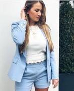 Josh v set short xs met blazer S powder blue, Kleding | Dames, Kostuum of Pak, Zo goed als nieuw, Maat 34 (XS) of kleiner, Josh V