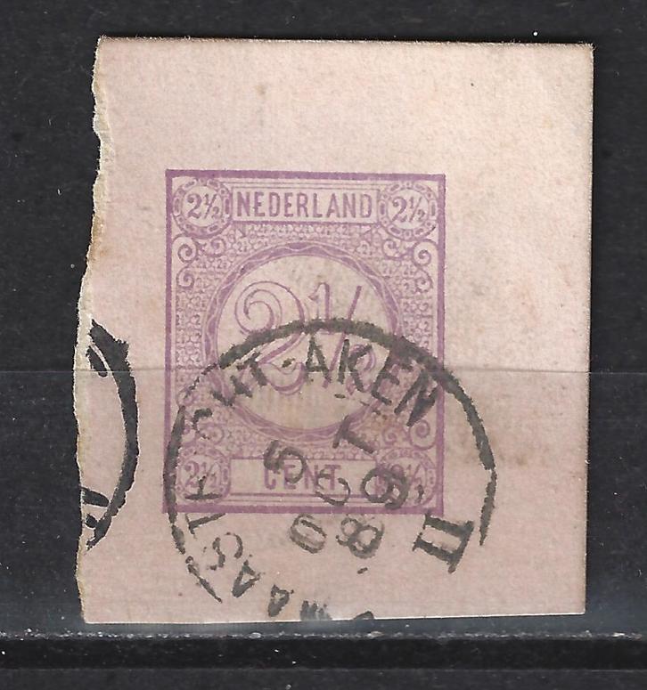 Nederland 33 MAASTRICHT AKEN Cijfer 1876 KLEINROND STEMPELS, Postzegels en Munten, Postzegels | Nederland, Gestempeld, T/m 1940