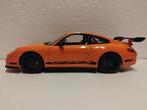 Porsche 911 GT3 RS (997) oranje Welly metal nobox 1:18 KRD, Ophalen of Verzenden, Zo goed als nieuw, Auto, Welly