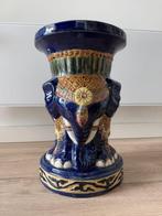 Vintage olifant plantentafel of bijzettafel, Ophalen, Minder dan 55 cm, Rond, Zo goed als nieuw