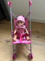 Baby born pop met inklapbare buggy, Kinderen en Baby's, Speelgoed | Poppen, Ophalen, Zo goed als nieuw, Babypop