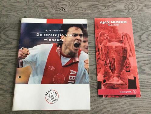 Ajax brochure aandelen en Ajax Museum, Verzamelen, Sportartikelen en Voetbal, Gebruikt, Overige typen, Ajax, Ophalen of Verzenden