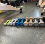 Rubberen dumbells 0,5-4 kg gewichten dumbbell set, Dumbbell, Gebruikt, Gewichten, Ophalen of Verzenden