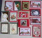 Set 25x zelfgemaakte kerstkaarten / wenskaarten kerst (t), Hobby en Vrije tijd, Kaarten | Zelfgemaakt, Verzenden, Nieuw, Kerst