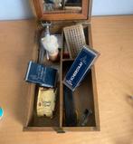 Vintage scheerkist met spiegel, Antiek en Kunst, Ophalen of Verzenden