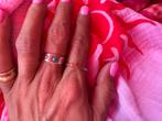 9 karaats gouden rainbow ring, Ophalen of Verzenden, Zo goed als nieuw, 17 tot 18, Dame