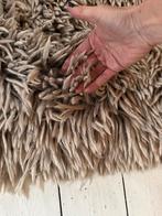 Taupe hoogpolig vloerkleed - 170x240 cm, Huis en Inrichting, Stoffering | Tapijten en Kleden, Beige, 150 tot 200 cm, 200 cm of meer