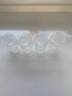 4x Nespresso espresso glaasjes, Gebruikt, Verzenden, Glas, Overige stijlen