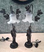 Antieke Art Nouveau Lampen - Set van Twee 55cm hoog, Ophalen