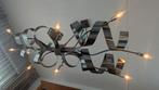 Fraaie rvs kroonluchter, hanglamp, Ophalen, Zo goed als nieuw