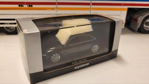 Kyosho Audi A8 D4 Black, Hobby en Vrije tijd, Modelauto's | 1:43, Zo goed als nieuw, Auto, Kyosho, Ophalen of Verzenden