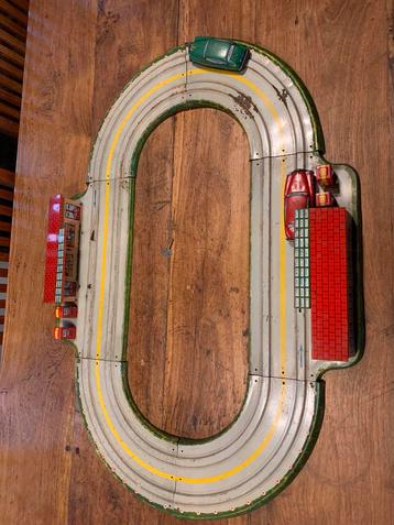 Oude vintage blikken racebaan Technofix /Gem beschikbaar voor biedingen