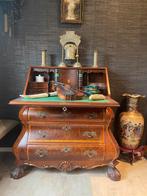 Dubbel gebogen wortelnoten secretaire, Antiek en Kunst, Antiek | Meubels | Kasten, Ophalen