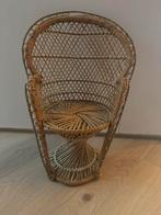 Rotan pauwen poppen stoeltje, Ophalen, Babypop