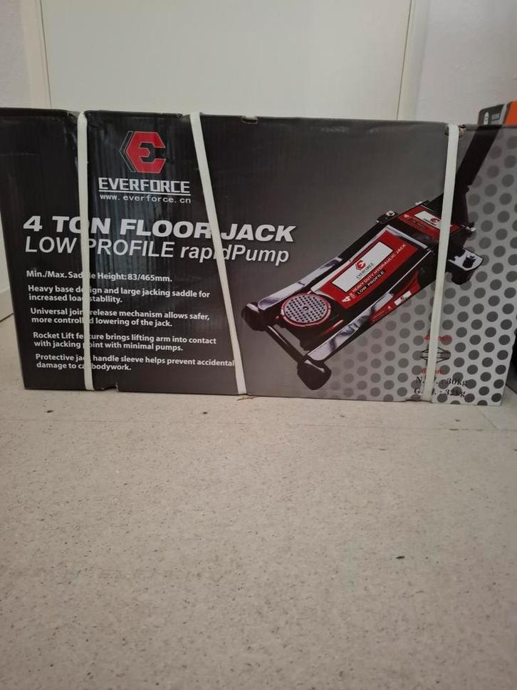 EVERFORCE 4 Ton Garagekrik - Nieuw in doos!, Auto diversen, Autogereedschap, Nieuw, Ophalen of Verzenden