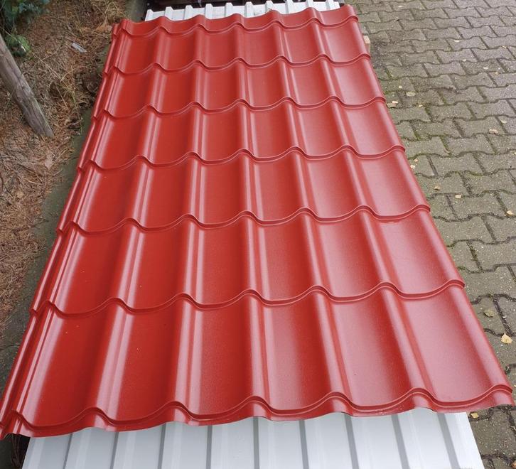 Dakpanplaten te koop nieuw, Doe-het-zelf en Verbouw, Dakpannen en Dakbedekking, Nieuw, Dakplaat of Dakpanplaat, Metaal, Zwart