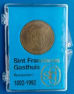 Penning 100 jr. Sint Franciscus Gasthuis Rotterdam 1892-1999, Postzegels en Munten, Penningen en Medailles, Verzenden, Overige materialen