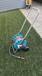 Gardena slanghaspel met tuinslang, Tuin en Terras, Tuinslangen, Ophalen, Gebruikt, Tuinslang