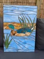 Tiffany glas in lood raamhanger, Antiek en Kunst, Antiek | Glas en Kristal, Ophalen