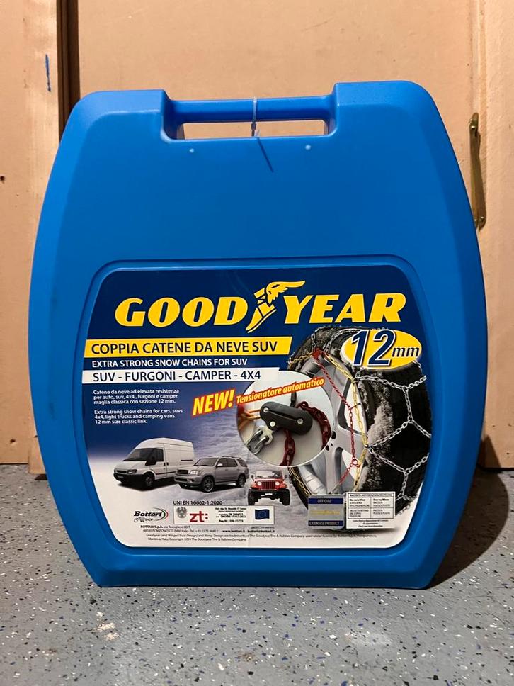 Goodyear "G12" sneeuwkettingen 245 Splinternieuw, Auto diversen, Sneeuwkettingen, Nieuw, Ophalen of Verzenden