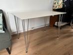 Kleine eettafel, bureau, witte tafel, wit,, Huis en Inrichting, Ophalen, 100 tot 150 cm, 50 tot 100 cm, Zo goed als nieuw