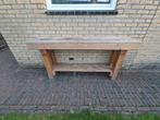 Houten sidetable voor buiten, Huis en Inrichting, Tafels | Sidetables, Ophalen, Gebruikt, 150 tot 200 cm, Overige houtsoorten