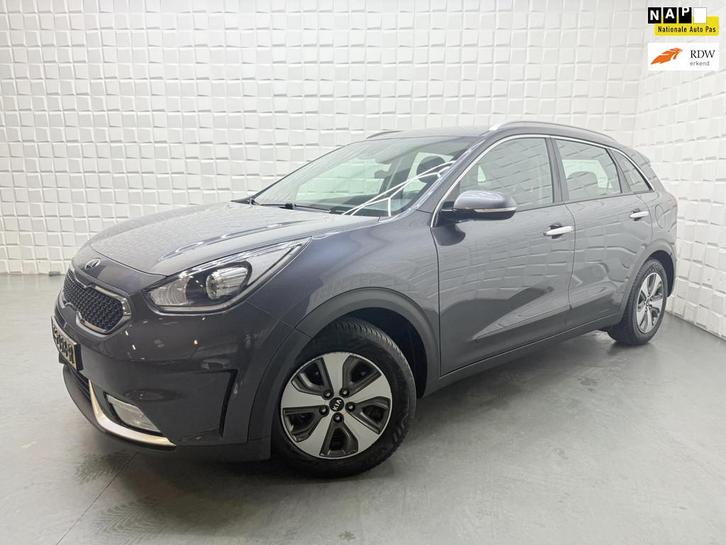 Kia Niro 1.6 GDi Hybrid DynamicLine CAMERA LEER TREKHAAK, Auto's, Kia, Bedrijf, Te koop, Niro, ABS, Achteruitrijcamera, Airbags