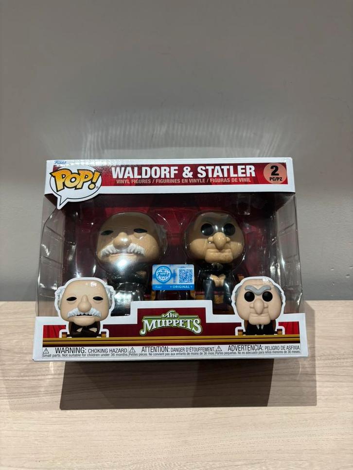 Waldorf & Statler 2-Pack Exclusive Funko Pop The Muppets, Verzamelen, Poppetjes en Figuurtjes, Zo goed als nieuw, Ophalen of Verzenden