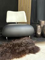 Leolux Pallone Fauteuil - Zwart/Wit Leer, Huis en Inrichting, Fauteuils, Ophalen, Zo goed als nieuw, Leer, 75 tot 100 cm