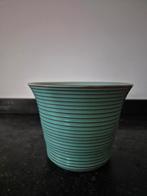 Vintage Adco Turquoise bloempot, Ophalen of Verzenden, Huis en Inrichting
