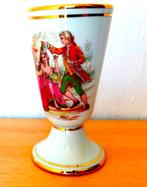 Limoges vaas porselein blad goud gesigneerd, Antiek en Kunst, Antiek | Vazen, Verzenden