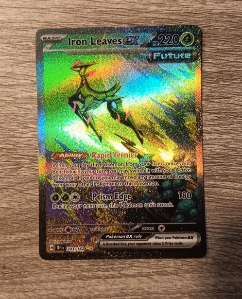 Iron Leaves ex (TEF203), Hobby en Vrije tijd, Verzamelkaartspellen | Pokémon, Zo goed als nieuw, Losse kaart, Ophalen of Verzenden