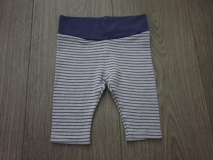 HEMA blauw gestreept broekje maat 56 ~ TH3006, Kinderen en Baby's, Babykleding | Maat 56, Zo goed als nieuw, Jongetje, Broekje