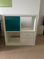 Ikea Kallax kast met lades en deurtje, Huis en Inrichting, Ophalen, Gebruikt, Minder dan 150 cm, Minder dan 100 cm
