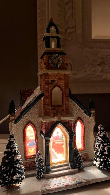 Kerstdorphuis - kerk Dickensville beschikbaar voor biedingen