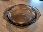 * Vintage Arcopal ronde dekschaal 18,5 cm *, Huis en Inrichting, Gebruikt, Verzenden, Overige stijlen, Glas