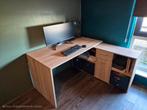 Bureau, houtlook hoek, Ophalen, Zo goed als nieuw
