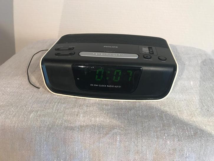 Phillips klok radio wekker, Witgoed en Apparatuur, Wekkers, Gebruikt, Ophalen of Verzenden
