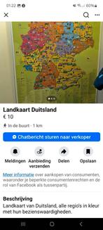 Te koop  mooie landkaart  Duitsland, Boeken, Atlassen en Landkaarten, Ophalen, 2000 tot heden, Duitsland, Landkaart