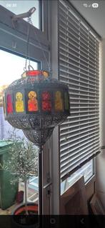 Mooie Marokkaanse hanglamp, Gebruikt, Marokkaans, Ophalen of Verzenden, Glas