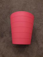 Roze prullenbak Bovenzijde diameter 28cm Hoogte 30.5cm, Huis en Inrichting, Woonaccessoires | Prullenbakken, Minder dan 50 cm