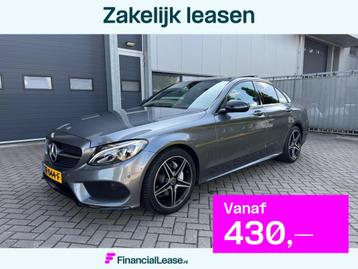 Mercedes-Benz C-klasse 180 AMG Panoramadak, LED, Navi, Night beschikbaar voor biedingen