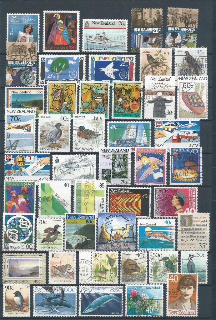 A549 – Nieuw Zeeland – kaveltje gestempeld (1985-1989), Postzegels en Munten, Postzegels | Oceanië, Gestempeld, Verzenden