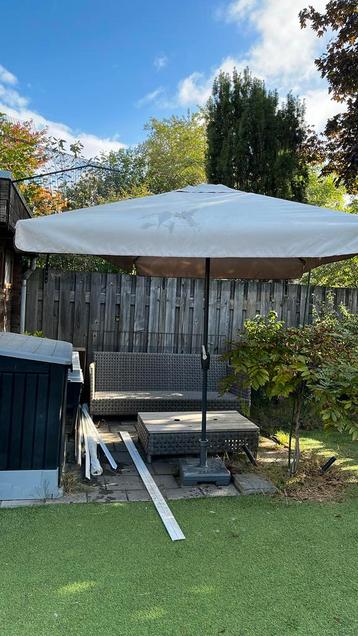 Parasol met windvanger 3x2 meter beschikbaar voor biedingen