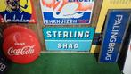 Emaille reclamebord Sterling shag te koop/ruil, Verzamelen, Ophalen of Verzenden, Gebruikt, Reclamebord