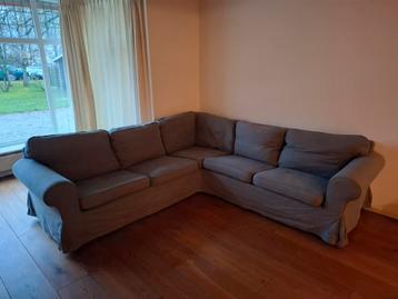 Grijze ektrop ikea hoekbank te koop - afbeelding 5