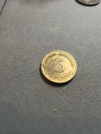 5 pfennig 1950 f munt uniek, Ophalen of Verzenden, Duitsland, 20 cent